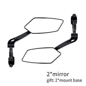 Bicycle Rear-View Mirror Bike Cycling Back Sight Reflector Adjustable Left Right Mirrors