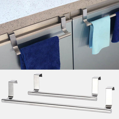 2 Size Towel Rack Bar Hanging Holder Bathroom Shelf Rack Home Organizer Long Wall Hook
