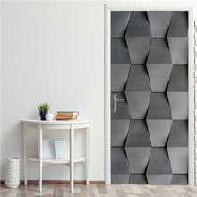 Load image into Gallery viewer, 3D Door Sticker Decoration Wallpaper Modern Design Self-Adhesive Waterproof Decal