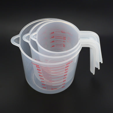 250/ 500/ 1000ML Plastic Measuring Cup Jug Pour Spout Surface Quality Kitchen Tools