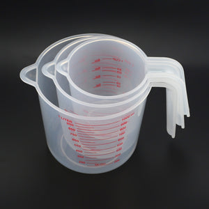 250/ 500/ 1000ML Plastic Measuring Cup Jug Pour Spout Surface Quality Kitchen Tools