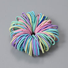 Load image into Gallery viewer, New 100pcs/lot Hair Accessories Girl Candy Color Elastic Rubber Band Hair band Child Baby Headband Scrunchie Hair Accessories