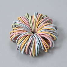 Load image into Gallery viewer, New 100pcs/lot Hair Accessories Girl Candy Color Elastic Rubber Band Hair band Child Baby Headband Scrunchie Hair Accessories