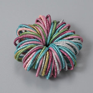 New 100pcs/lot Hair Accessories Girl Candy Color Elastic Rubber Band Hair band Child Baby Headband Scrunchie Hair Accessories