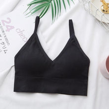Load image into Gallery viewer, Sports Bra Black Plain