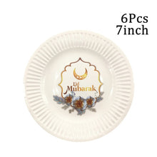 Load image into Gallery viewer, 1Set Eid Mubarak Balloons Paper Banner Gift Sticker Boxes Happy Ramadan Mubarak Decoration Muslim Hijab Festival Party Supplies