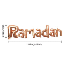 Load image into Gallery viewer, 1Set Eid Mubarak Balloons Paper Banner Gift Sticker Boxes Happy Ramadan Mubarak Decoration Muslim Hijab Festival Party Supplies