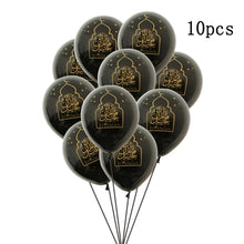 Load image into Gallery viewer, 1Set Eid Mubarak Balloons Paper Banner Gift Sticker Boxes Happy Ramadan Mubarak Decoration Muslim Hijab Festival Party Supplies