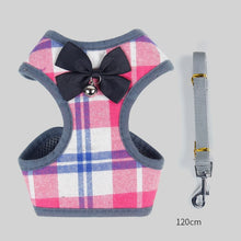Load image into Gallery viewer, Pet Harnesses Leash Chest Belt Collar Traction Rope For Dogs Breathable Dog Dress Bow Vest Clothes *120cm
