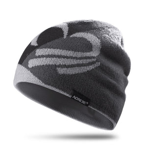 (FR) AONIJIE Winter Knitted Hats Snowboarding Cap Winter Windproof Thick Warm Running Outdoor Sports Ski Running Caps
