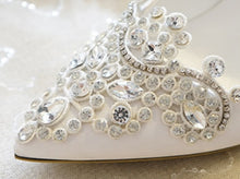 Load image into Gallery viewer, Bridal Wedding Sandals Women High Heels Shoes Bridesmaid Crystal Diamond Ankle Strap