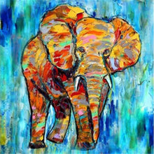 Load image into Gallery viewer, Elephant Blue Background