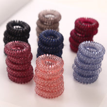 Load image into Gallery viewer, 10PC/lot 3cm Small Hair Ropes Girls Transparent Color Elastic Hair Bands Kid Ponytail Holder Tie Gum Hair Accessories