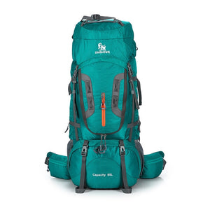 80L Tourist Rucksack Camping Hiking Military Backpack Ski Mountain Climbing Equipment Haversack Sportbag Molle Survival Backpack