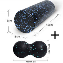 Load image into Gallery viewer, REM Yoga Block Roller Fitness Ball Set &amp; EPP High Density Foam Roller Muscle Release Exercises
