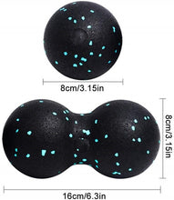 Load image into Gallery viewer, REM Yoga Block Roller Fitness Ball Set &amp; EPP High Density Foam Roller Muscle Release Exercises
