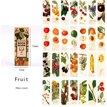 Load image into Gallery viewer, 28Pcs/pack Kawaii Girl Starry Fruit Retro literary Bookmark Animals Paper Clip For Kids Gift Korean School Stationery Supplies