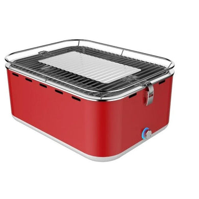 Mini Portable Charcoal Grill Table Top Square Grill Smokeless Grill Ignition of 3-4 Minutes for Barbecue, Outdoor BBQ Grill