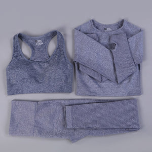 SVOKOR Yoga Set Women Seamless Dot Fitness Clothing Printing Workout Sport Wear Gym Push Up Leggings Bra Sport Suit