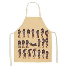 Load image into Gallery viewer, 1 Pc Cotton Linen BullDog Dog Print Kitchen Aprons Unisex Dinner Party Cooking Cleaning Apron