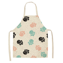 Load image into Gallery viewer, 1 Pc Cotton Linen BullDog Dog Print Kitchen Aprons Unisex Dinner Party Cooking Cleaning Apron