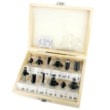 Load image into Gallery viewer, 12pcs 6mm Shank Router Bit Set Trimming Straight Corner Beading Bits for Wood Milling Cutter Carbide Cutting Woodwork Tool 06011