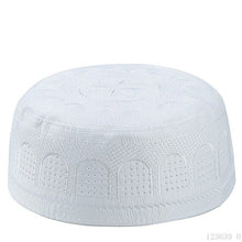 Load image into Gallery viewer, 58cm Embroidery Muslim Prayer Hats For Men Saudi Arabia Islamic Clothing