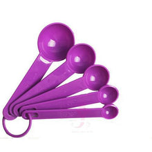 Load image into Gallery viewer, 10pcs/set Kitchen Cook Black Plastic Teaspoon Scoop Measuring Spoons Cups Measuring Set Tools Kitchen Accessories Cocina