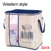 Load image into Gallery viewer, New Clothes Storage Bag Organizer 45.5*51*29cm Folding Closet Organizer For Pillow Quilt Blanket Bedding