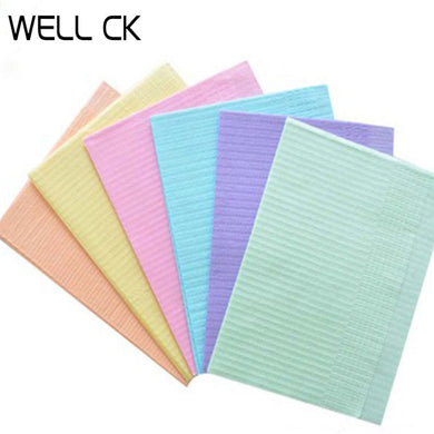 25/125Pcs/Bag Dentistry Disposable Dental Bibs 13*18 Inch (33cm*45cm) Waterproof Dentist Medical Paper Scarf Tattoo Odontologia
