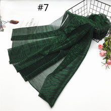 Load image into Gallery viewer, (FR) Modest Turban Hijab Head Scarf Women Wrinkles Long Shawl Headwear 75x180cm