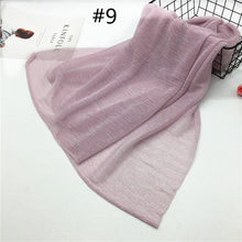 Load image into Gallery viewer, (FR) Modest Turban Hijab Head Scarf Women Wrinkles Long Shawl Headwear 75x180cm
