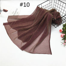 Load image into Gallery viewer, (FR) Modest Turban Hijab Head Scarf Women Wrinkles Long Shawl Headwear 75x180cm