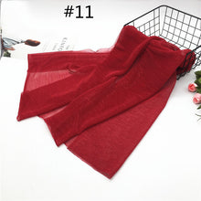 Load image into Gallery viewer, (FR) Modest Turban Hijab Head Scarf Women Wrinkles Long Shawl Headwear 75x180cm