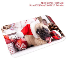 Load image into Gallery viewer, Santa Claus Christmas Flannel Carpet Merry Christmas Decoration for Home