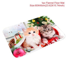 Load image into Gallery viewer, Santa Claus Christmas Flannel Carpet Merry Christmas Decoration for Home
