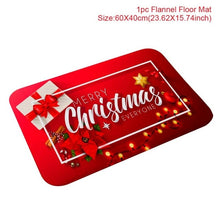 Load image into Gallery viewer, Santa Claus Christmas Flannel Carpet Merry Christmas Decoration for Home