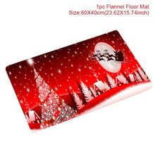 Load image into Gallery viewer, Santa Claus Christmas Flannel Carpet Merry Christmas Decoration for Home