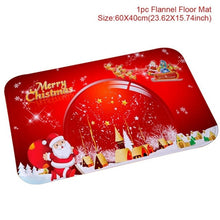 Load image into Gallery viewer, Santa Claus Christmas Flannel Carpet Merry Christmas Decoration for Home