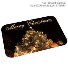 Load image into Gallery viewer, Santa Claus Christmas Flannel Carpet Merry Christmas Decoration for Home