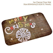 Load image into Gallery viewer, Santa Claus Christmas Flannel Carpet Merry Christmas Decoration for Home