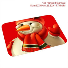 Load image into Gallery viewer, Santa Claus Christmas Flannel Carpet Merry Christmas Decoration for Home