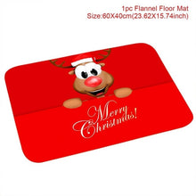 Load image into Gallery viewer, Santa Claus Christmas Flannel Carpet Merry Christmas Decoration for Home