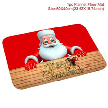 Load image into Gallery viewer, Santa Claus Christmas Flannel Carpet Merry Christmas Decoration for Home
