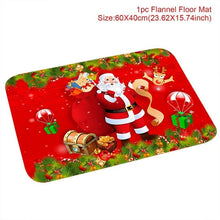 Load image into Gallery viewer, Santa Claus Christmas Flannel Carpet Merry Christmas Decoration for Home
