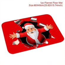 Load image into Gallery viewer, Santa Claus Christmas Flannel Carpet Merry Christmas Decoration for Home