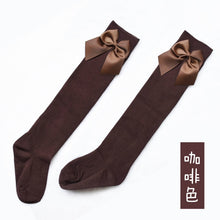 Load image into Gallery viewer, Lovely Children's Girl's Royal Style Bow Knee High Socks.Baby Toddler Bowknot Socks.Kid's Thighhighs Over Knee Sock Sox 3-11Y