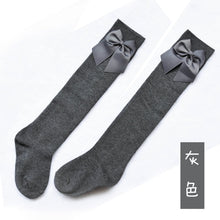 Load image into Gallery viewer, Lovely Children's Girl's Royal Style Bow Knee High Socks.Baby Toddler Bowknot Socks.Kid's Thighhighs Over Knee Sock Sox 3-11Y