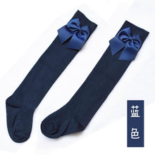 Load image into Gallery viewer, Lovely Children's Girl's Royal Style Bow Knee High Socks.Baby Toddler Bowknot Socks.Kid's Thighhighs Over Knee Sock Sox 3-11Y