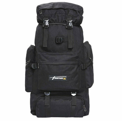 80L Outdoor Military Tactical Molle Bag Camping Hiking Trekking Backpack Camo US